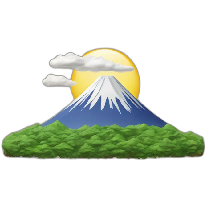 Le mont Fuji emoji