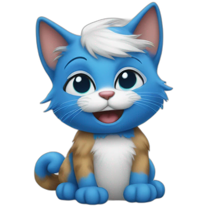 Smurf cat emoji