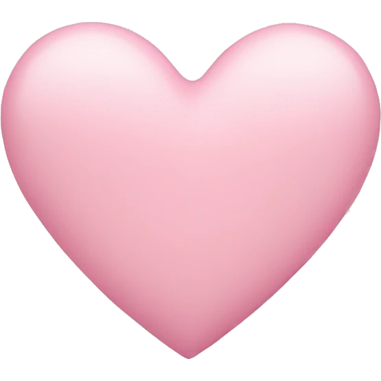 pastel pink heart emoji