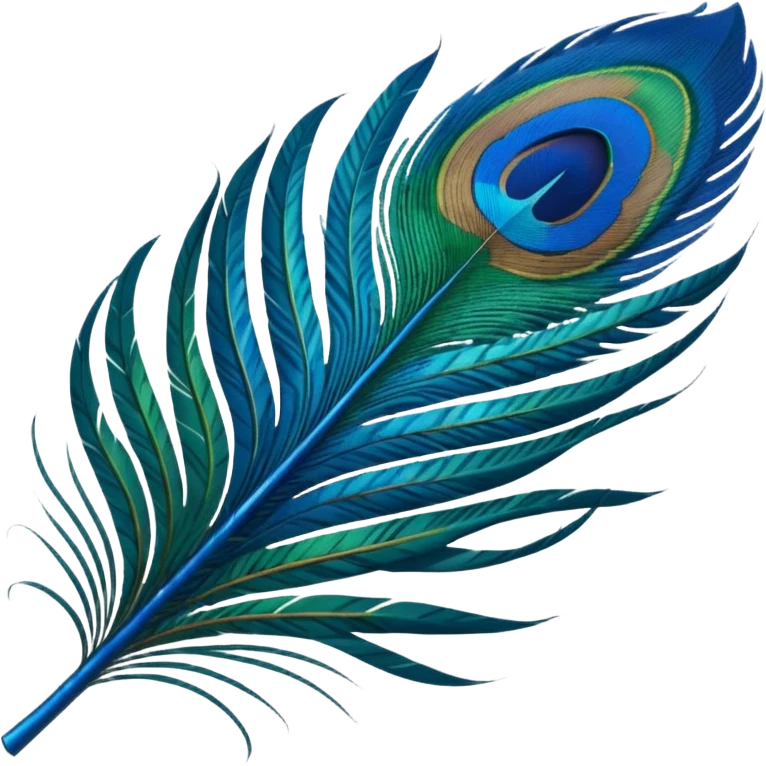 Peacock feather emoji