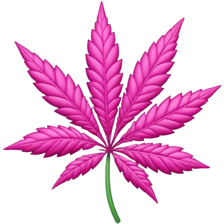 pink weed emoji