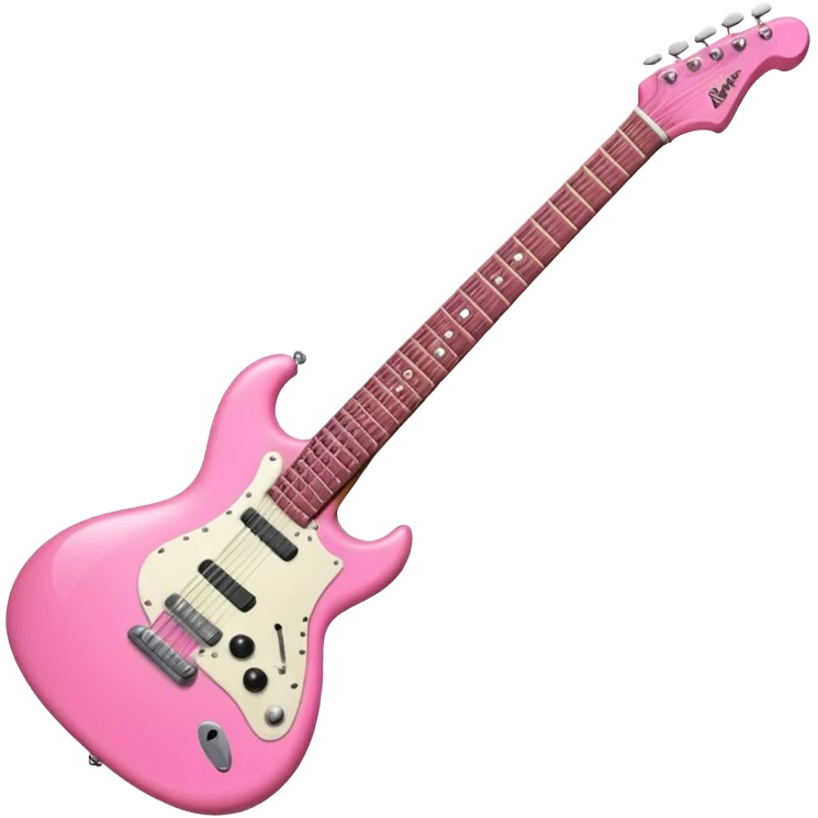 Guitar electric pink emoji