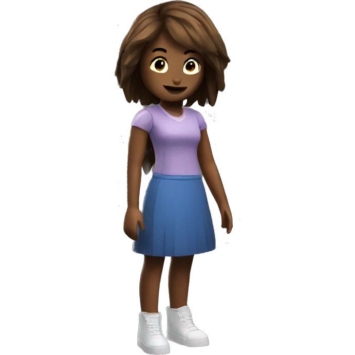 Girl playing Roblox  emoji