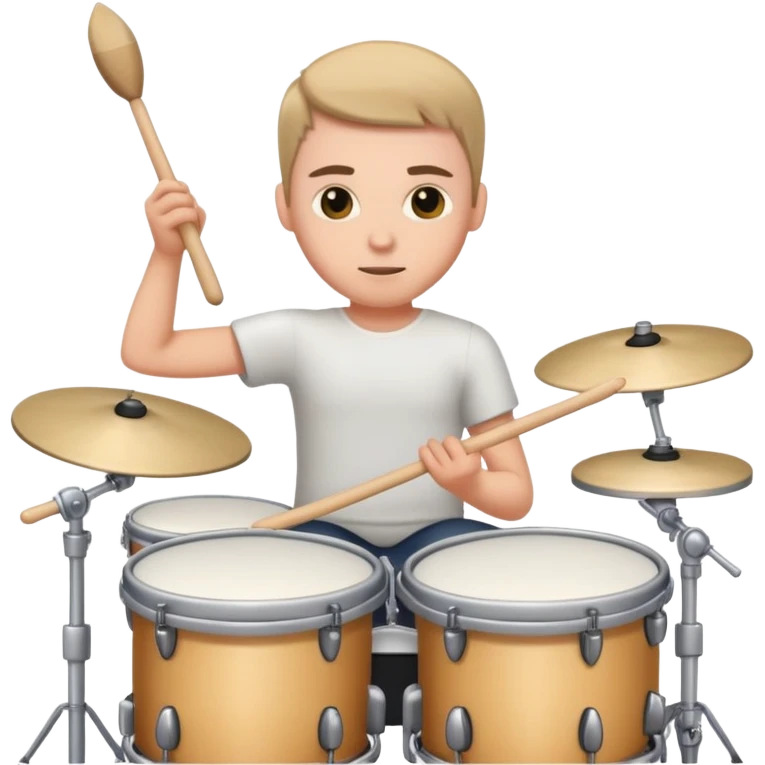 Playing drums  emoji