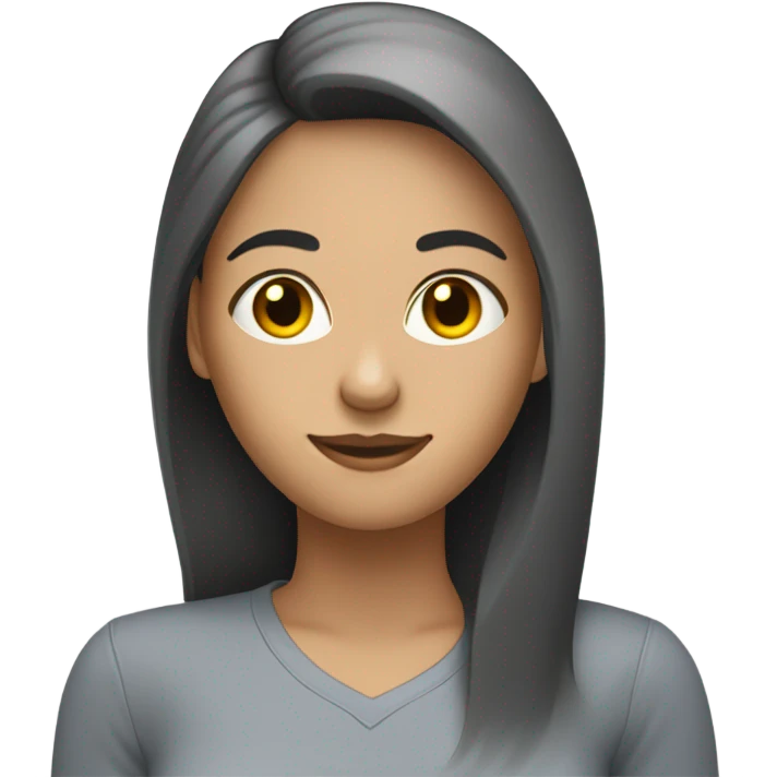 Computer science woman lighter skin and straight hair emoji