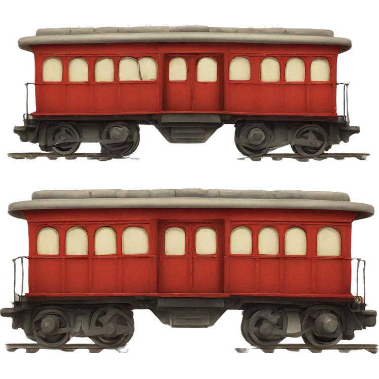 red train vintage emoji