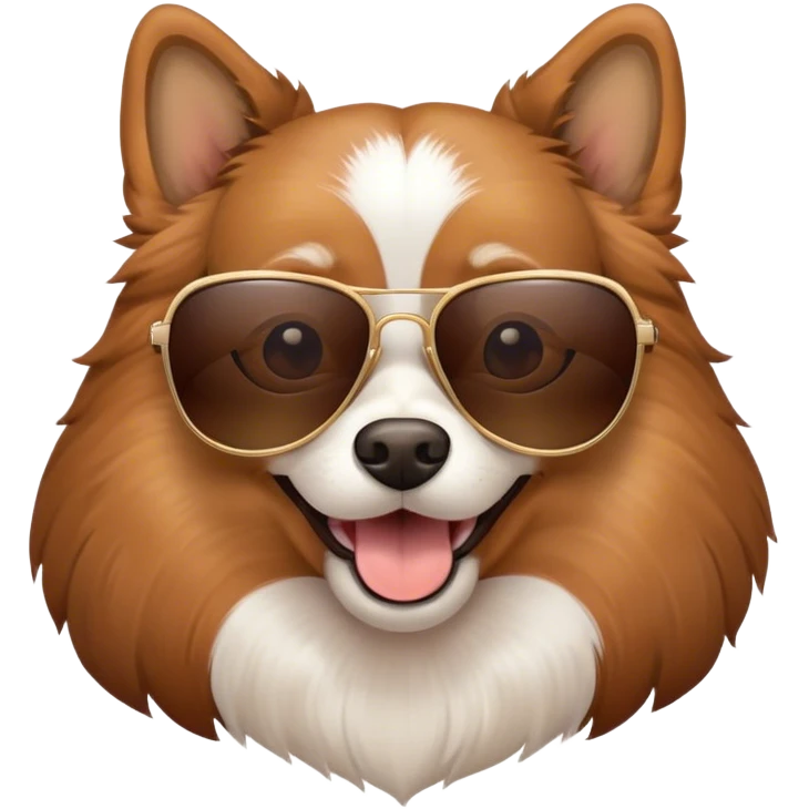 Dog with sunglasses emoji
