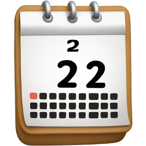 calendar with number 2 emoji