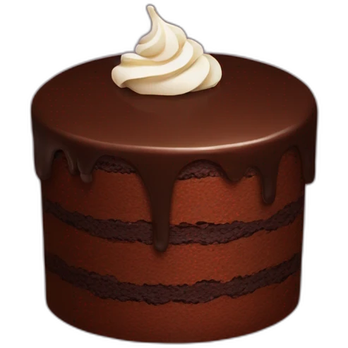 Chocolate cake emoji