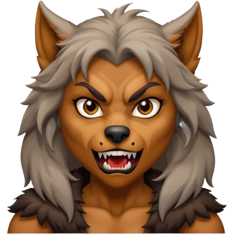 Female wherewolf body emoji