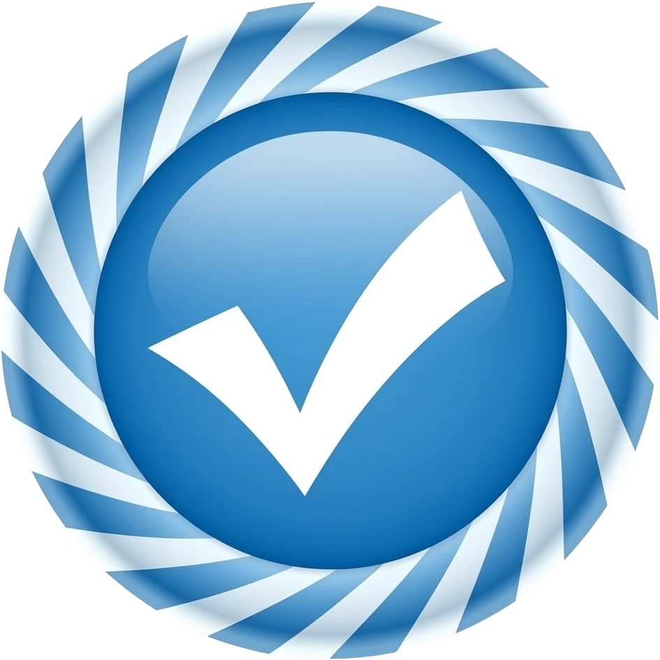 Make a emoji of blue zig zag circle with white tick inside like insta meta verified. emoji