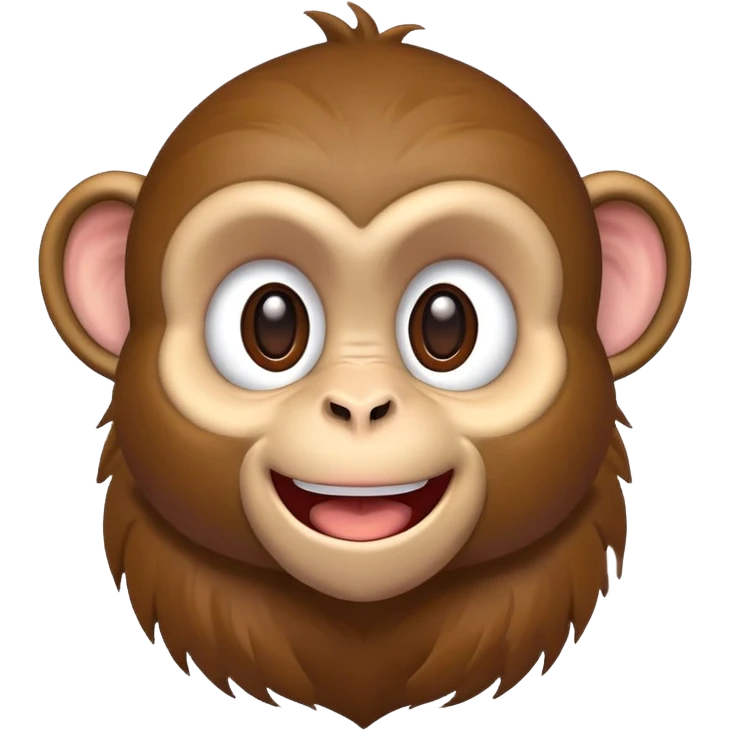 cartoon monkey laughing emoji