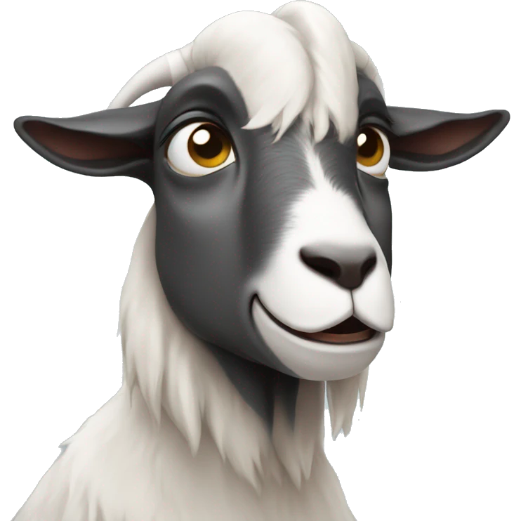 funny crying goat emoji