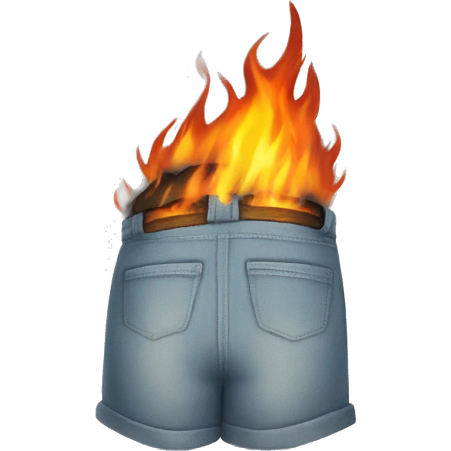 burning pants emoji