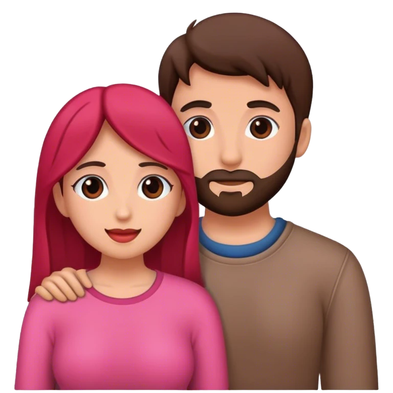 pareja de hombre y mujer enamorados emoji