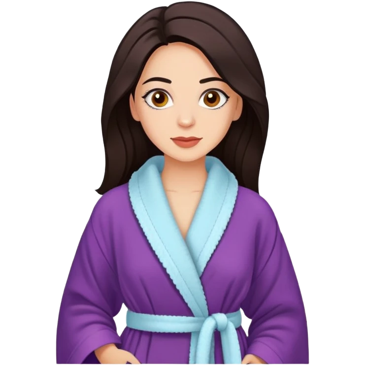 Actress Zoya Berber in a dressing gown emoji