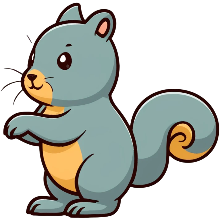 squirrel twerking view from back emoji