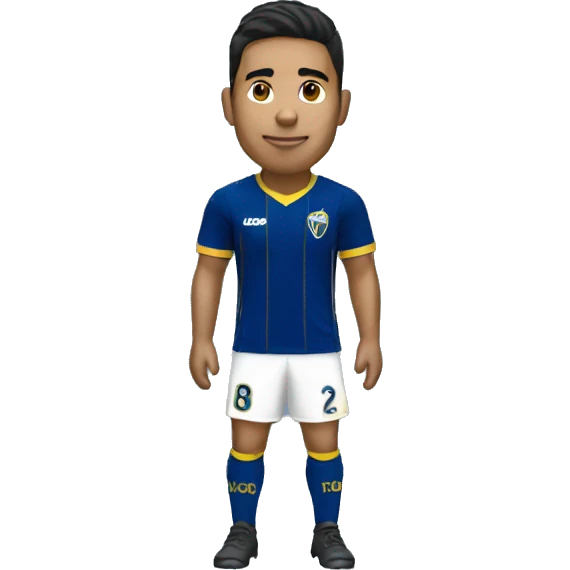 Bolivian guy with Boca Juniors kit emoji
