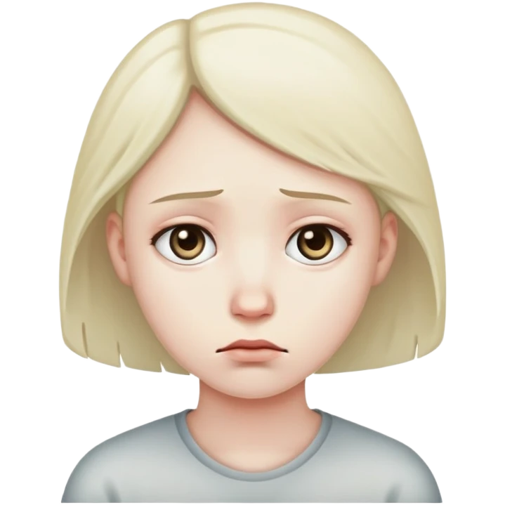 turning away sad emoji