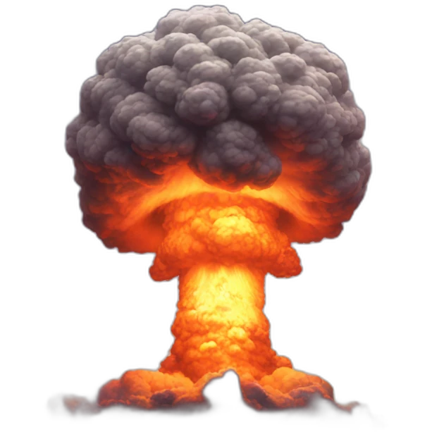 nuclear explosion to relax and study to emoji