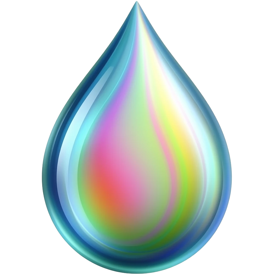 Magical teardrop emoji