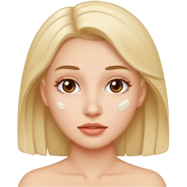 yüzünde cum olan kadın emoji