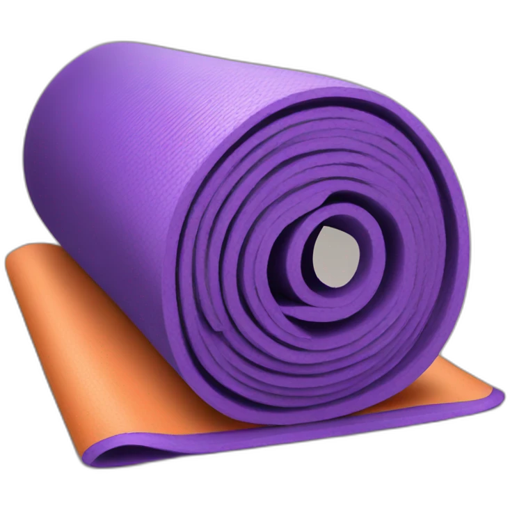 rolled yoga mat emoji