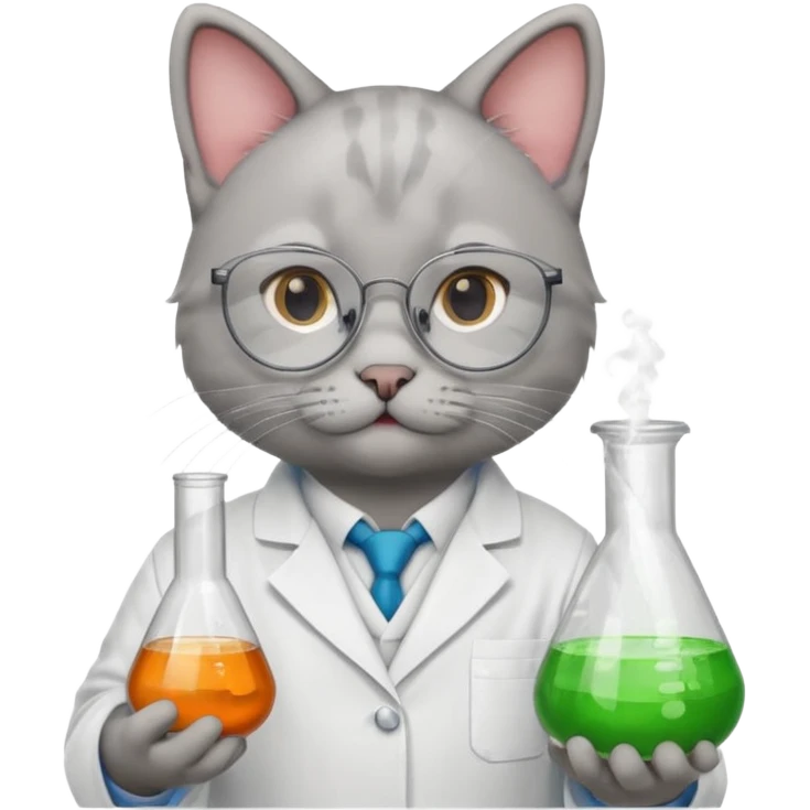 Chemist cat emoji