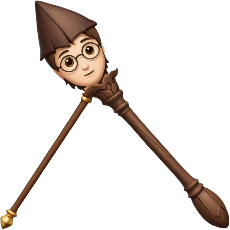 Harry Potter magical wand no kristal and light emoji