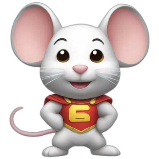 Mighty super mouse emoji