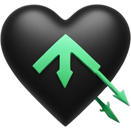 Black heart with arrow emoji