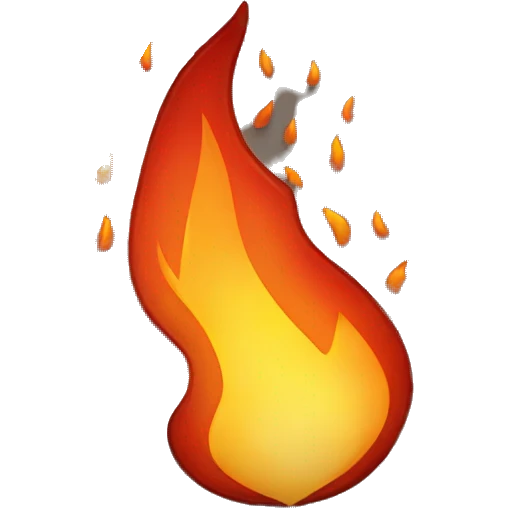 flames spread across embers emoji