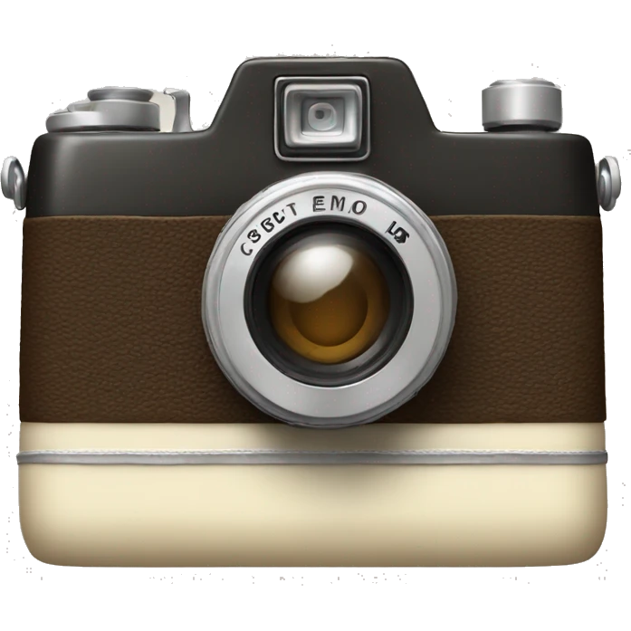 Retro crème camera emoji