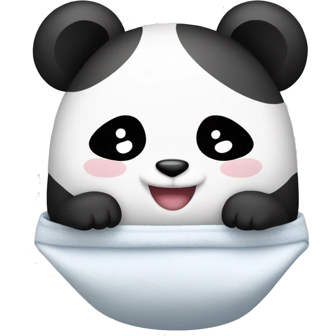 panda in a nappy emoji