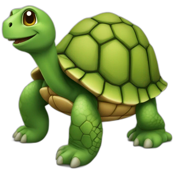 Chat sur une tortue emoji