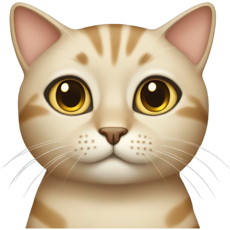 Beige cat emoji
