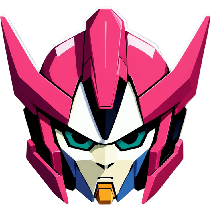 Gundam pink head emoji