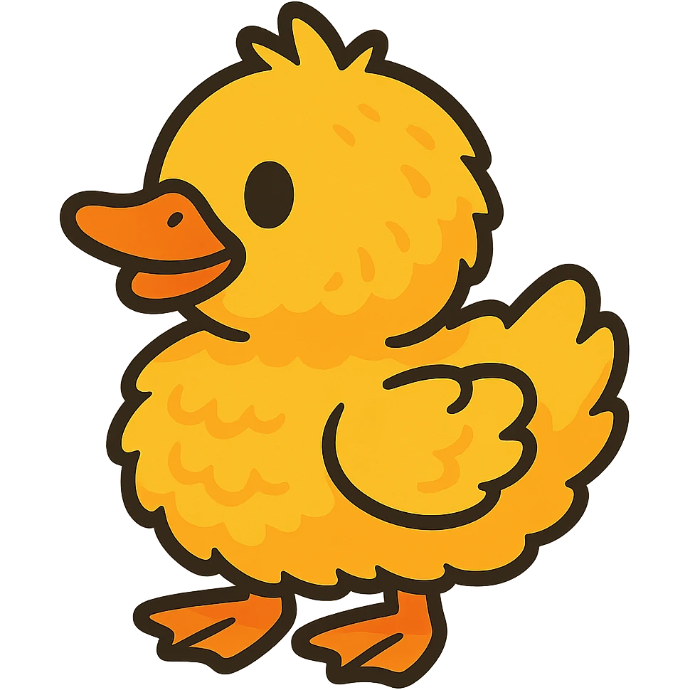 fluffy ducky emoji