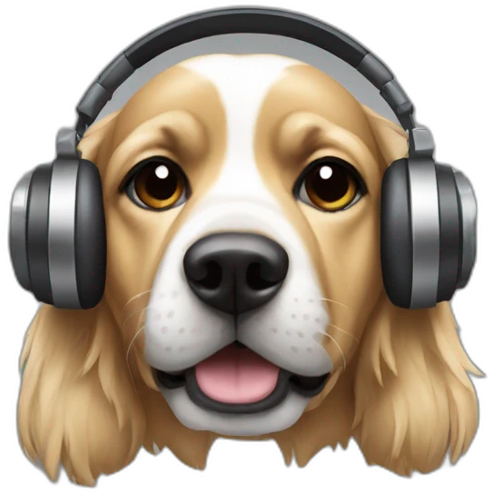 Dj dog emoji
