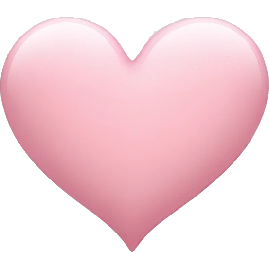 light pink heart  emoji