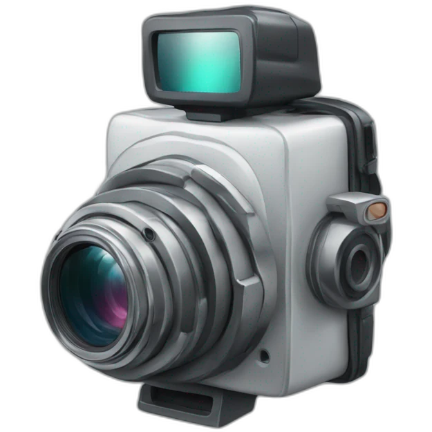 Brainy camera emoji