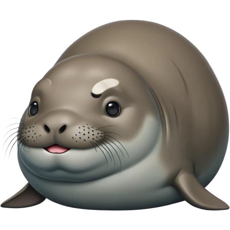 Super super fat unbelievably fat monk seal emoji