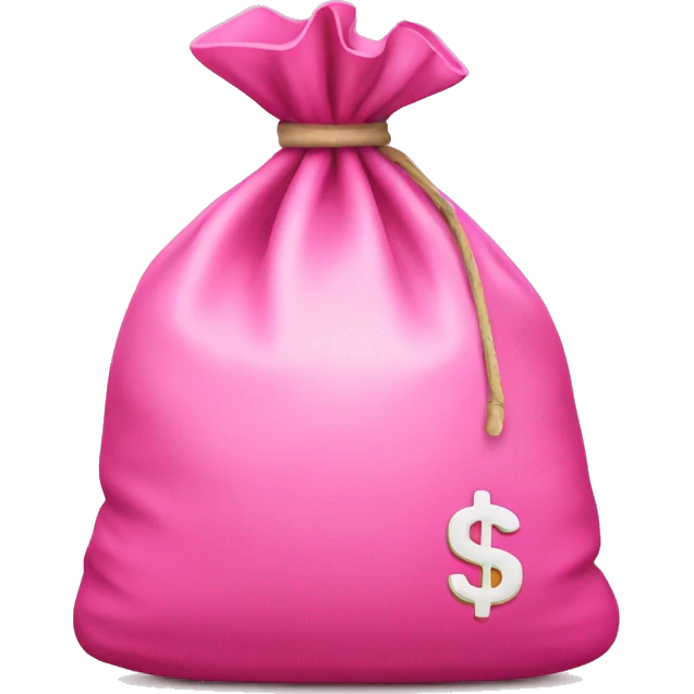 pink money bag emoji
