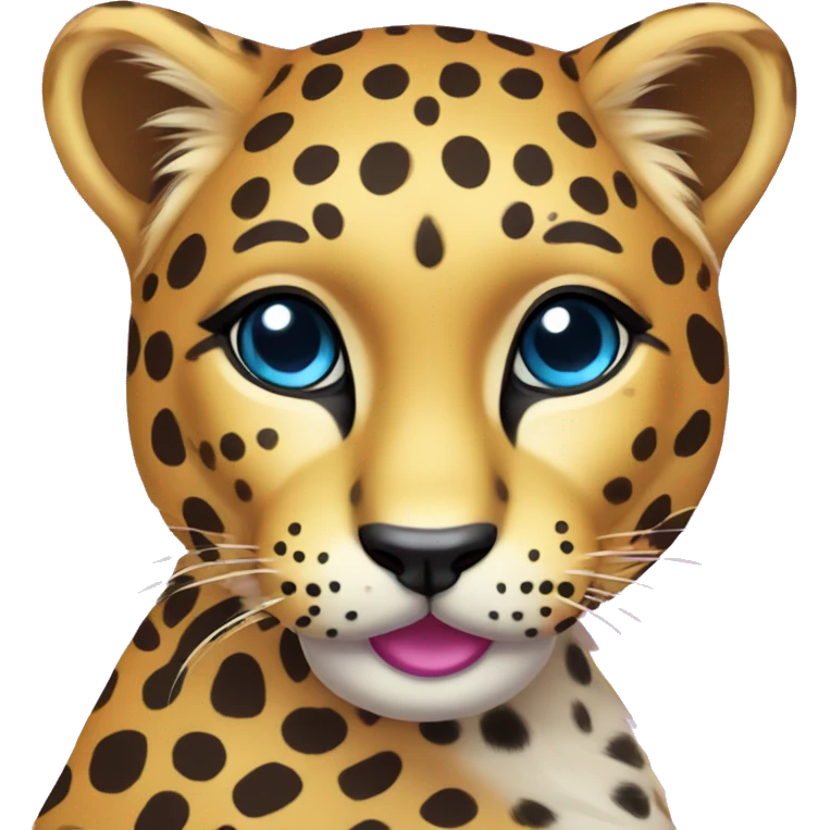 lisa frank cheetah emoji