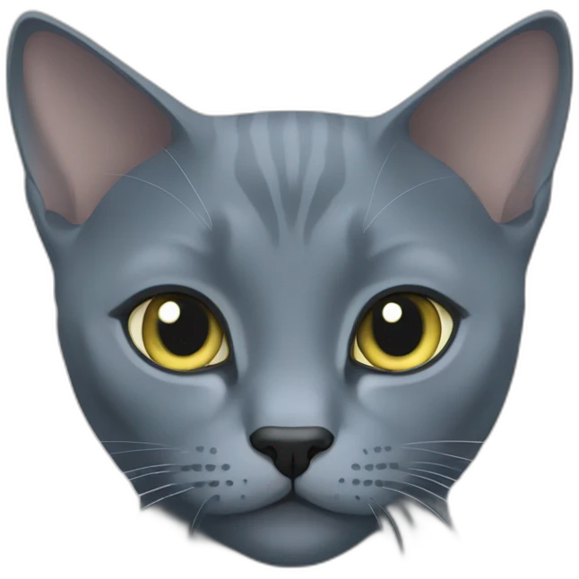 Russian Blue cat emoji
