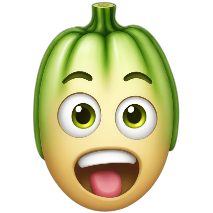 shocked cucmber emoji