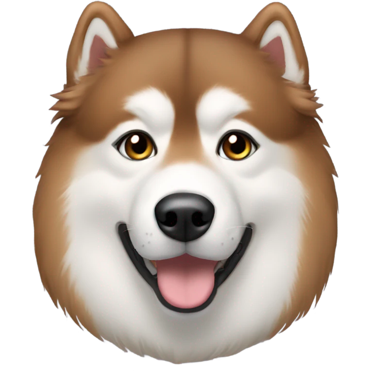 Red Alaskan malamute  emoji