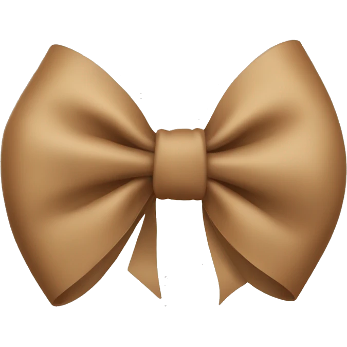 Light brown bow emoji