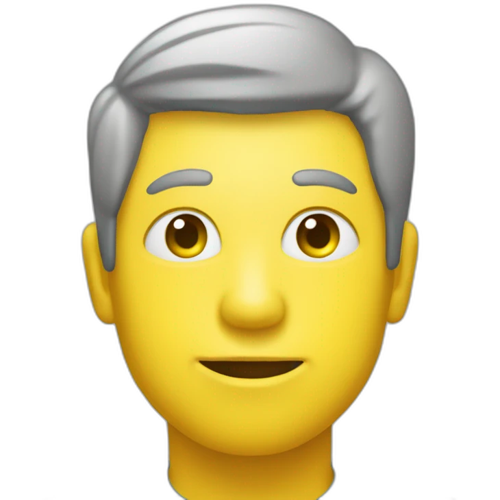 Un homme portant une étoile jaune avec le H emoji