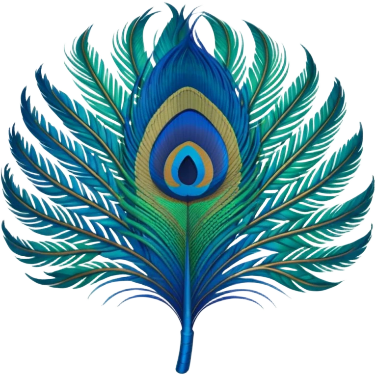 Peacock feather emoji